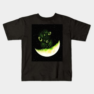 Dark Moon Monster Kids T-Shirt